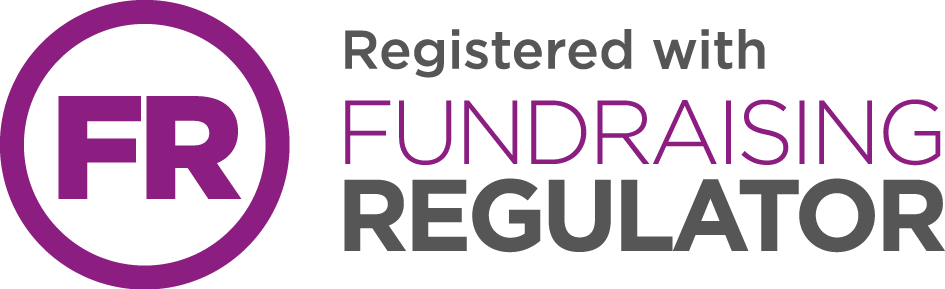 Registered with Fundraising Regulator badge