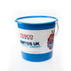 Bucket with wrap label fitted